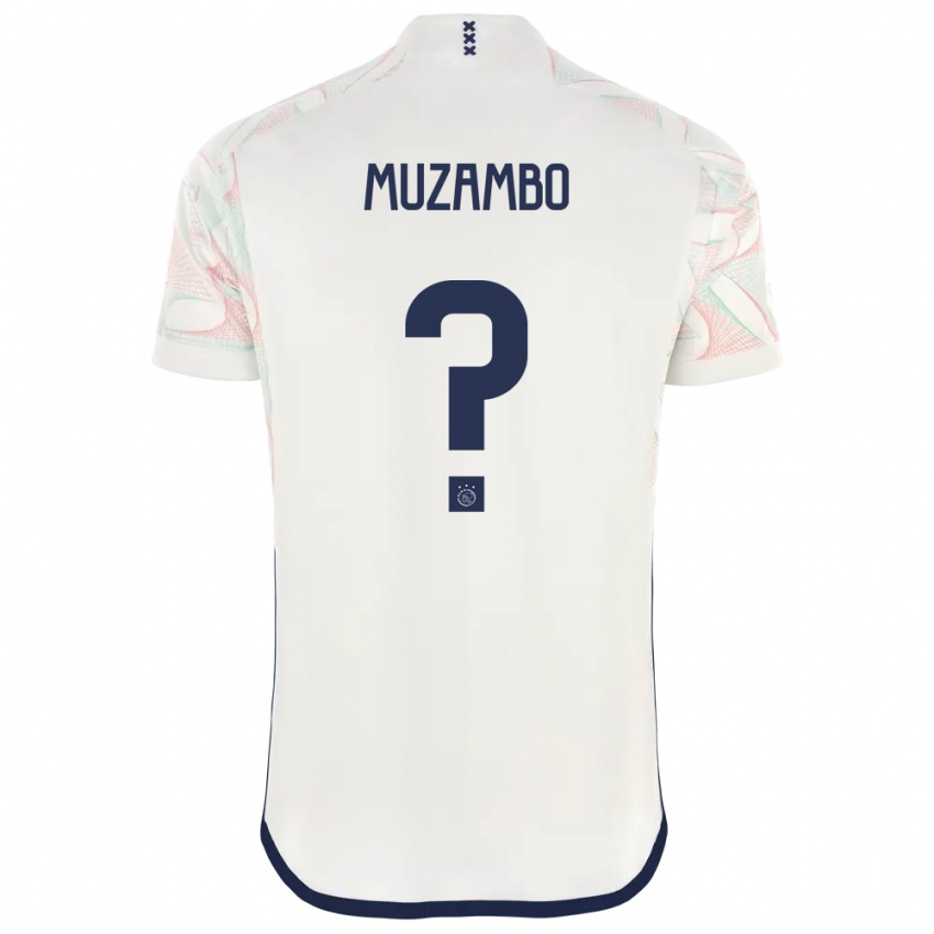 Børn Stanis Idumbo Muzambo #0 Hvid Udebane Spillertrøjer 2023/24 Trøje T-Shirt