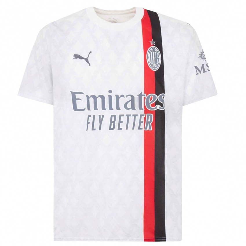 Børn Riccardo Corradino #0 Hvid Udebane Spillertrøjer 2023/24 Trøje T-Shirt