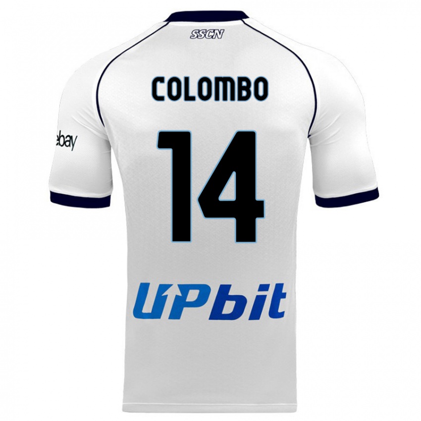 Børn Sofia Colombo #14 Hvid Udebane Spillertrøjer 2023/24 Trøje T-Shirt