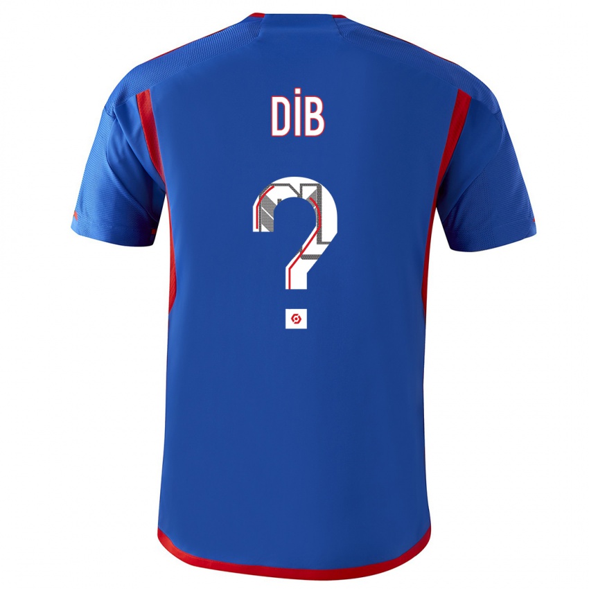Børn Djibrail Dib #0 Blå Rød Udebane Spillertrøjer 2023/24 Trøje T-Shirt