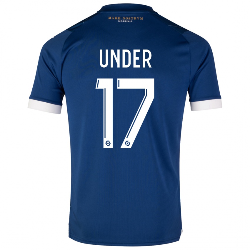 Børn Cengiz Under #17 Mørkeblå Udebane Spillertrøjer 2023/24 Trøje T-Shirt