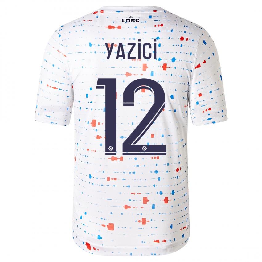 Børn Yusuf Yazici #12 Hvid Udebane Spillertrøjer 2023/24 Trøje T-Shirt