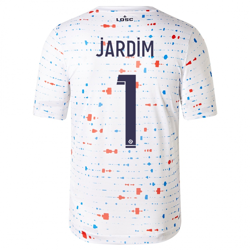 Børn Leo Jardim #1 Hvid Udebane Spillertrøjer 2023/24 Trøje T-Shirt