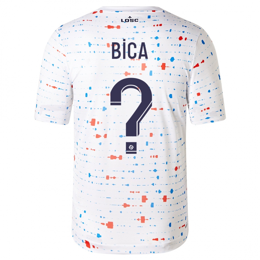 Børn Bica #0 Hvid Udebane Spillertrøjer 2023/24 Trøje T-Shirt