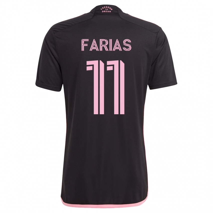 Børn Facundo Farías #11 Sort Udebane Spillertrøjer 2023/24 Trøje T-Shirt