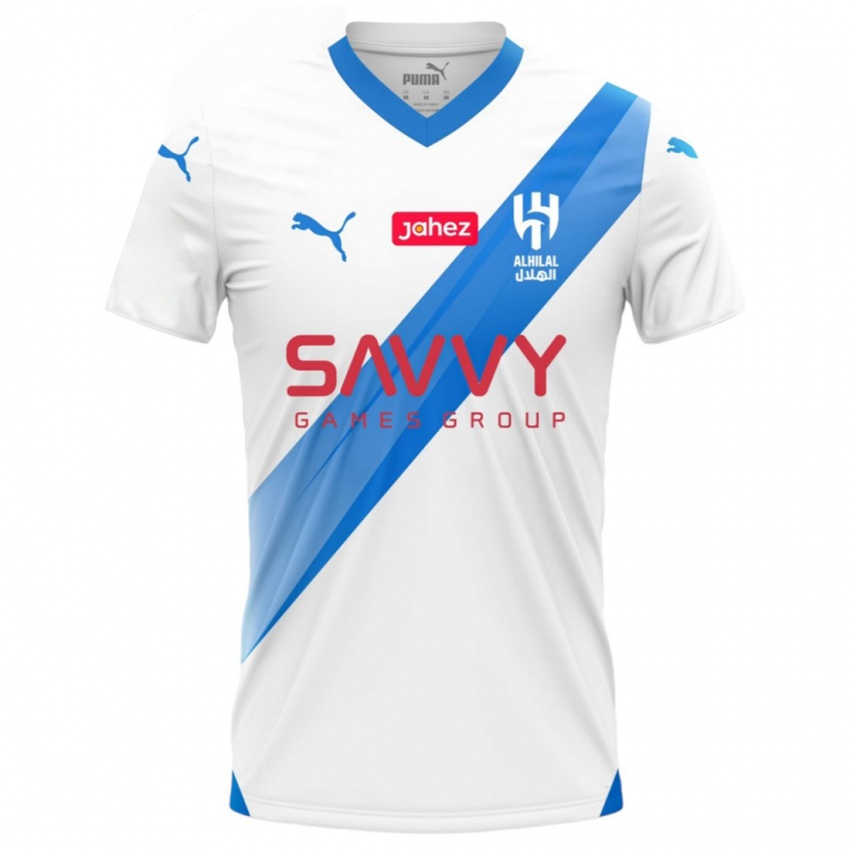 Børn Nasser Al-Dawsari #16 Hvid Udebane Spillertrøjer 2023/24 Trøje T-Shirt