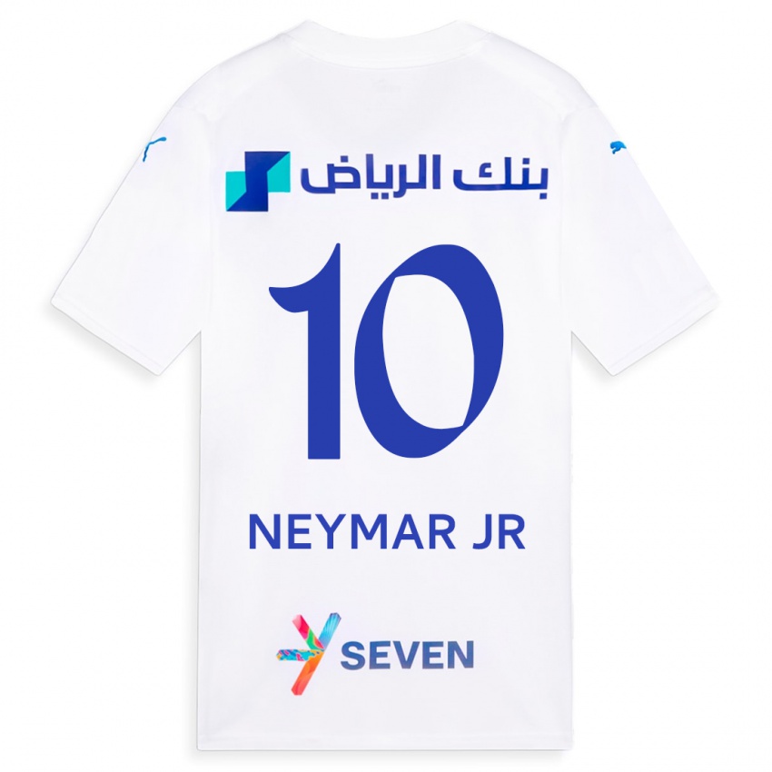 Børn Neymar #10 Hvid Udebane Spillertrøjer 2023/24 Trøje T-Shirt