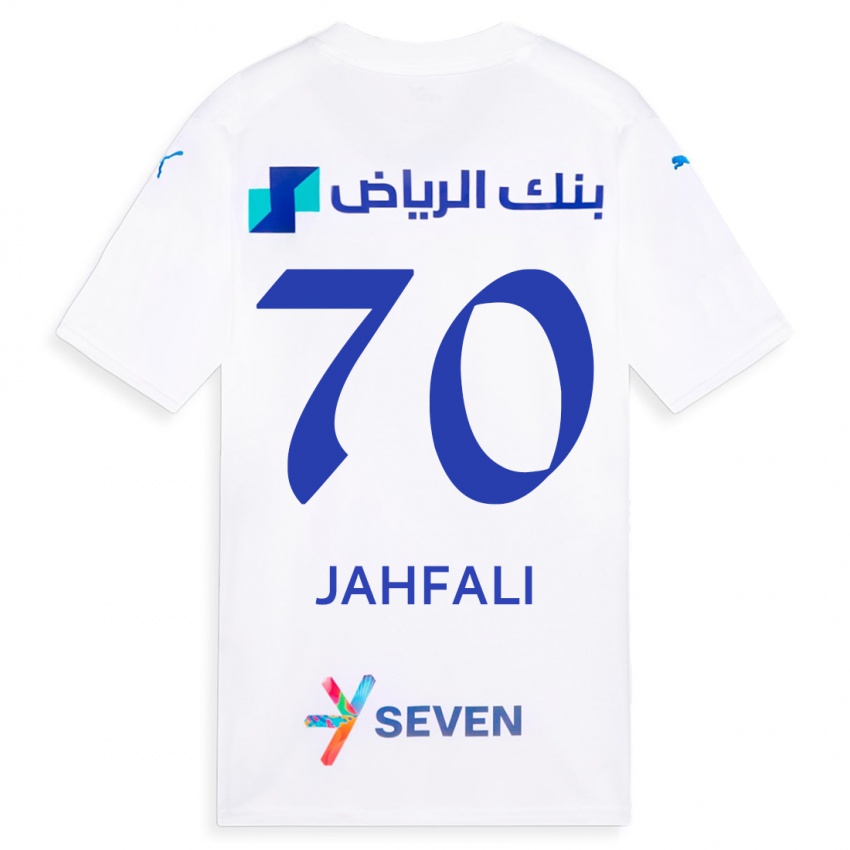 Børn Mohammed Jahfali #70 Hvid Udebane Spillertrøjer 2023/24 Trøje T-Shirt