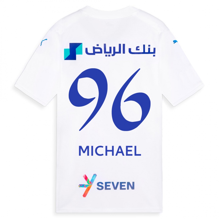 Børn Michael #96 Hvid Udebane Spillertrøjer 2023/24 Trøje T-Shirt