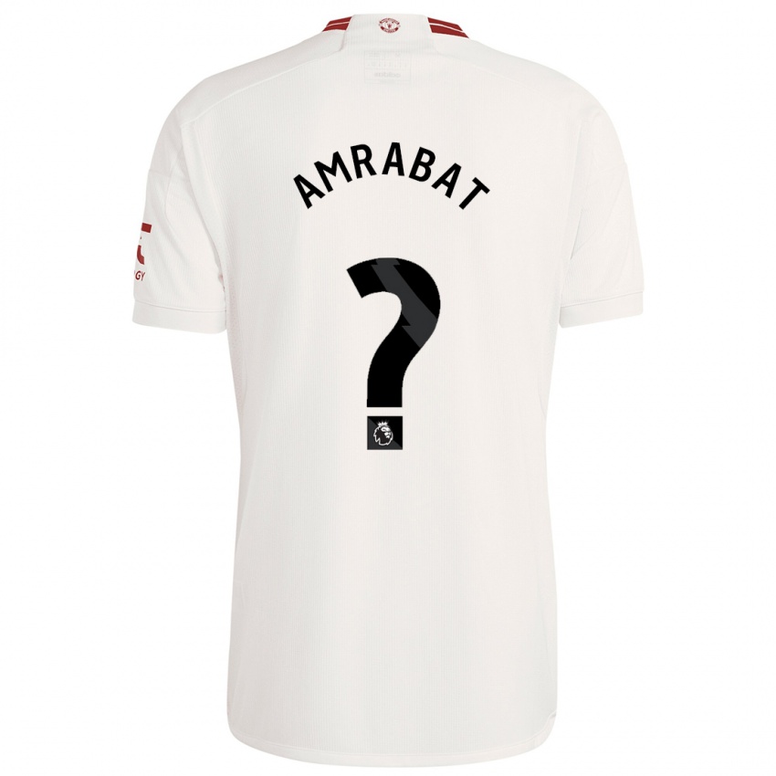 Børn Sofyan Amrabat #0 Hvid Tredje Sæt Spillertrøjer 2023/24 Trøje T-Shirt