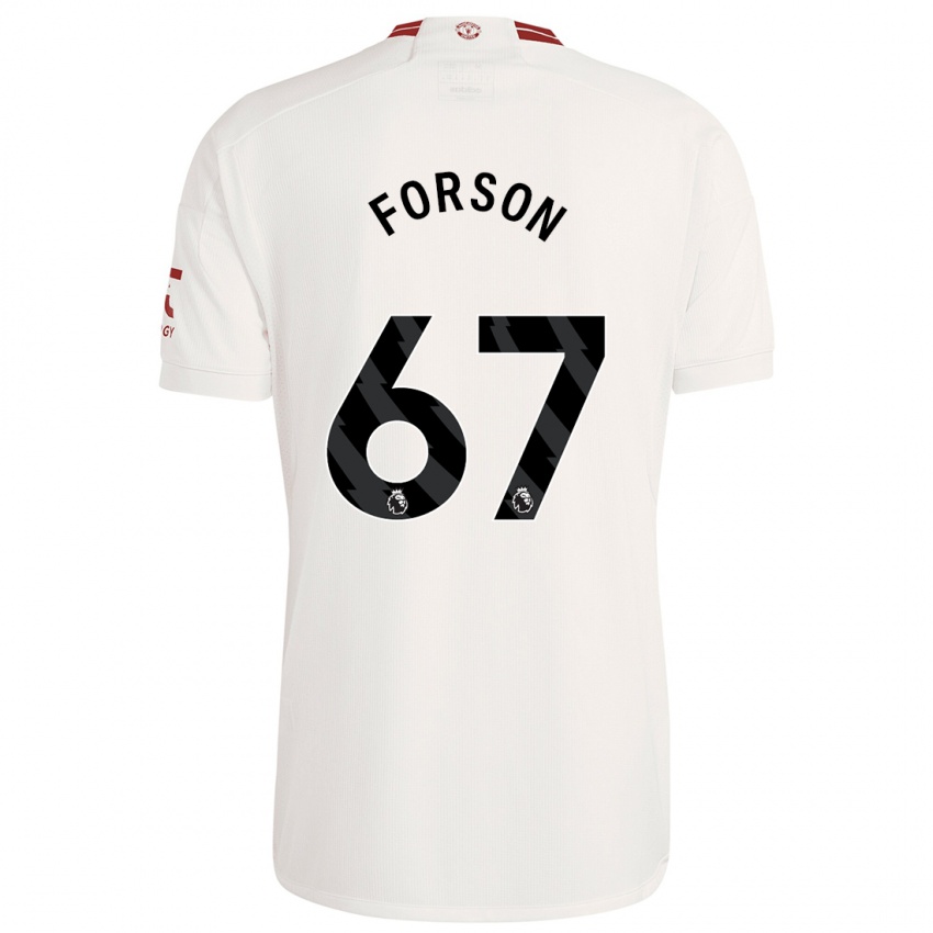 Børn Omari Forson #67 Hvid Tredje Sæt Spillertrøjer 2023/24 Trøje T-Shirt