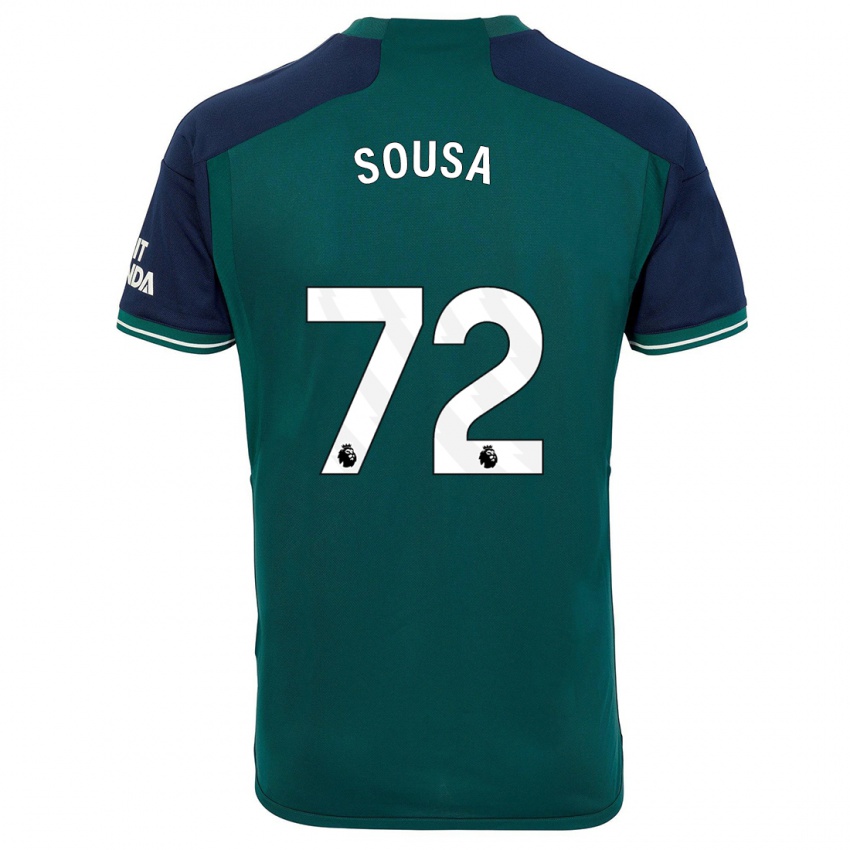 Børn Lino Sousa #72 Grøn Tredje Sæt Spillertrøjer 2023/24 Trøje T-Shirt