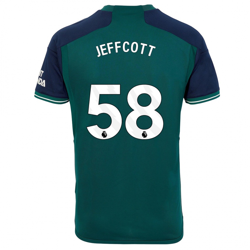 Børn Henry Jeffcott #58 Grøn Tredje Sæt Spillertrøjer 2023/24 Trøje T-Shirt
