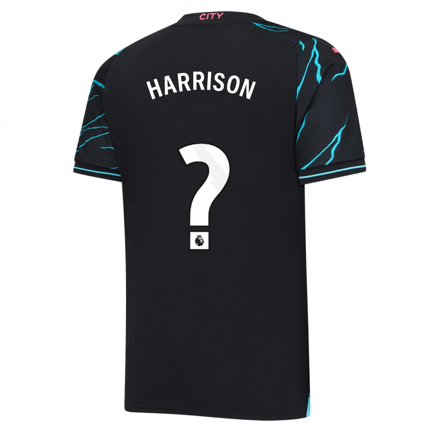 Børn Alfie Harrison #0 Mørkeblå Tredje Sæt Spillertrøjer 2023/24 Trøje T-Shirt