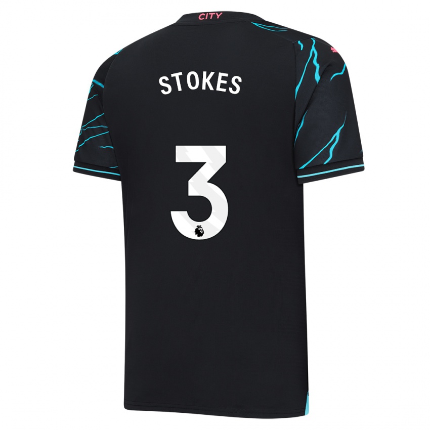 Børn Demi Stokes #3 Mørkeblå Tredje Sæt Spillertrøjer 2023/24 Trøje T-Shirt