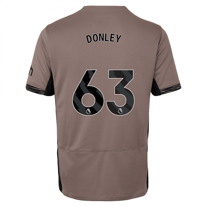 Børn Jamie Donley #63 Mørk Beige Tredje Sæt Spillertrøjer 2023/24 Trøje T-Shirt