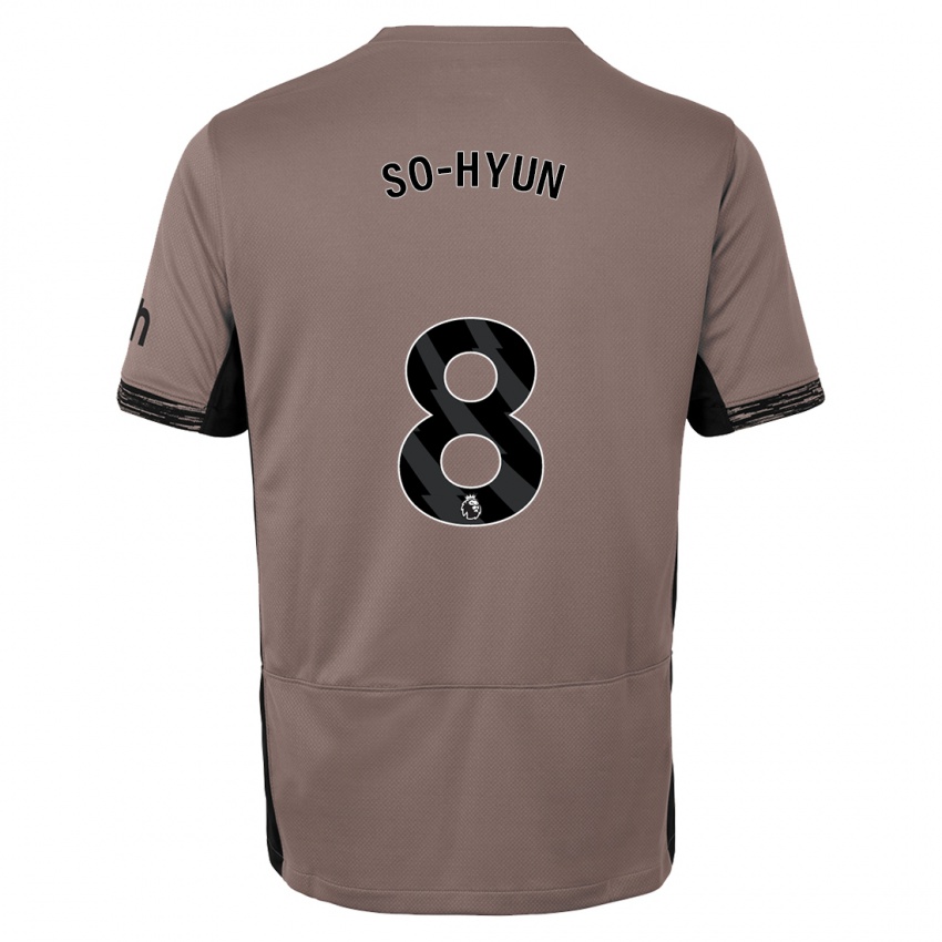 Børn Cho So-Hyun #8 Mørk Beige Tredje Sæt Spillertrøjer 2023/24 Trøje T-Shirt