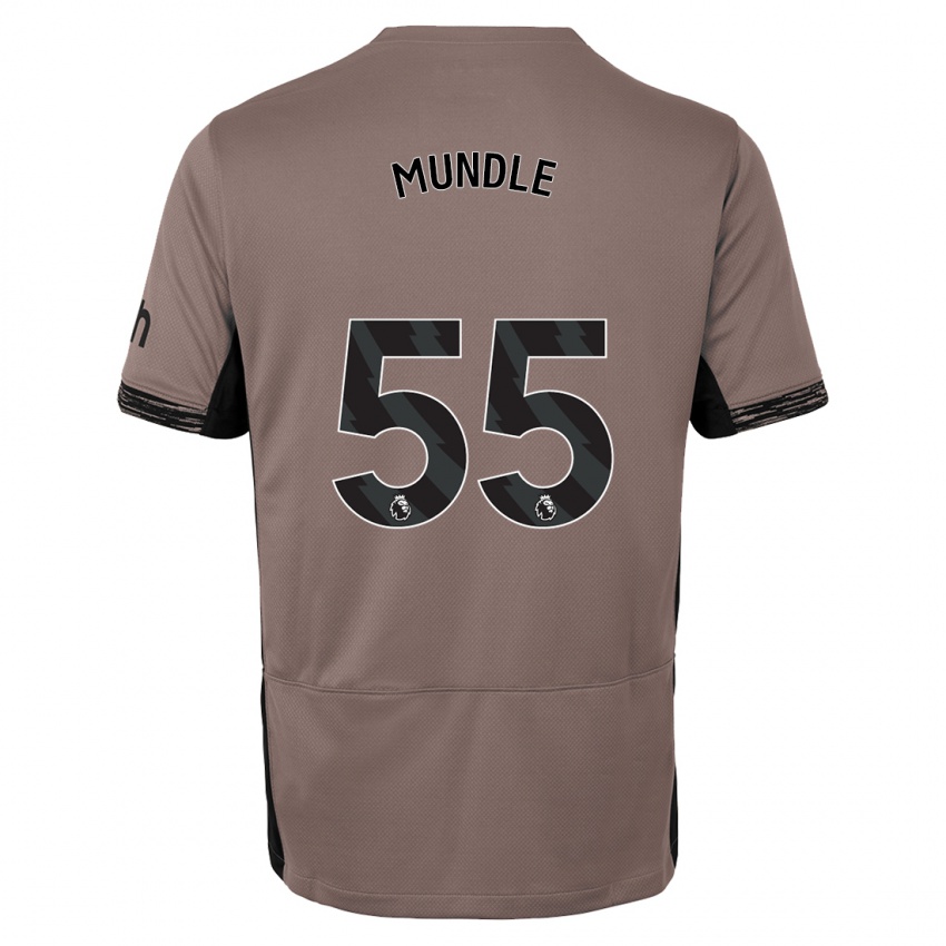 Børn Romaine Mundle #55 Mørk Beige Tredje Sæt Spillertrøjer 2023/24 Trøje T-Shirt