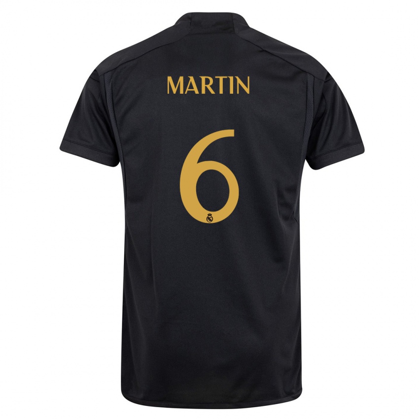 Børn Mario Martin #6 Sort Tredje Sæt Spillertrøjer 2023/24 Trøje T-Shirt