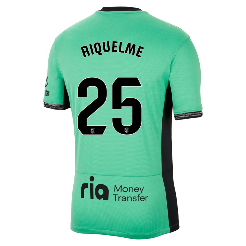 Børn Rodrigo Riquelme #25 Forårsgrøn Tredje Sæt Spillertrøjer 2023/24 Trøje T-Shirt
