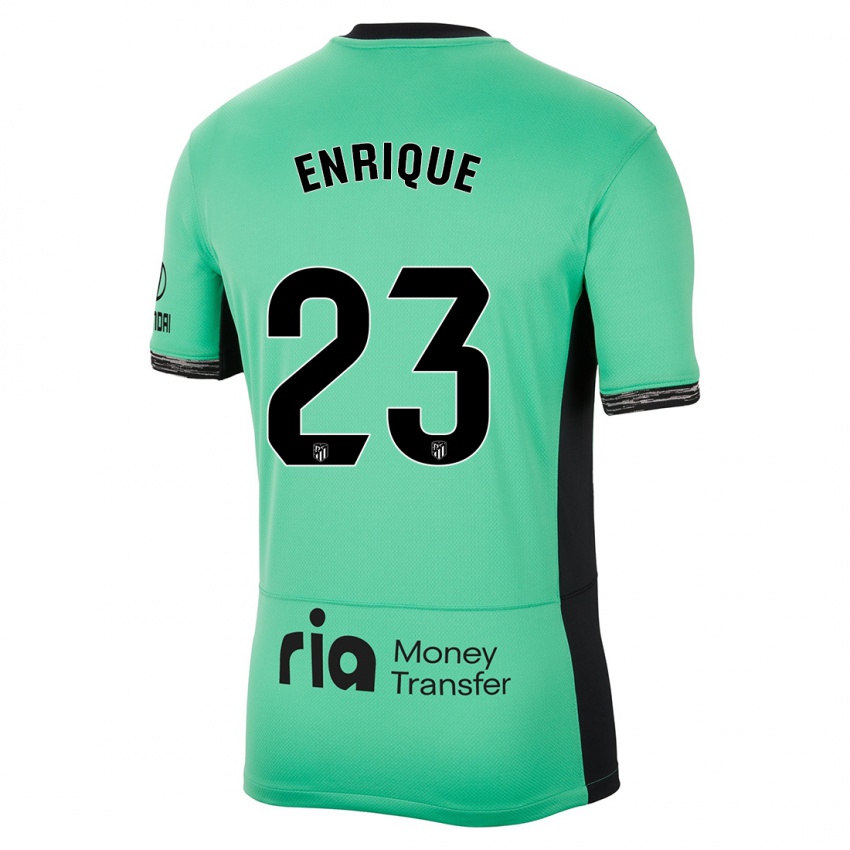 Børn Gustavo Enrique #23 Forårsgrøn Tredje Sæt Spillertrøjer 2023/24 Trøje T-Shirt