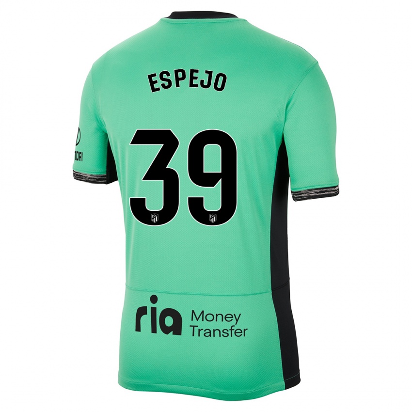 Børn Diego Espejo #39 Forårsgrøn Tredje Sæt Spillertrøjer 2023/24 Trøje T-Shirt