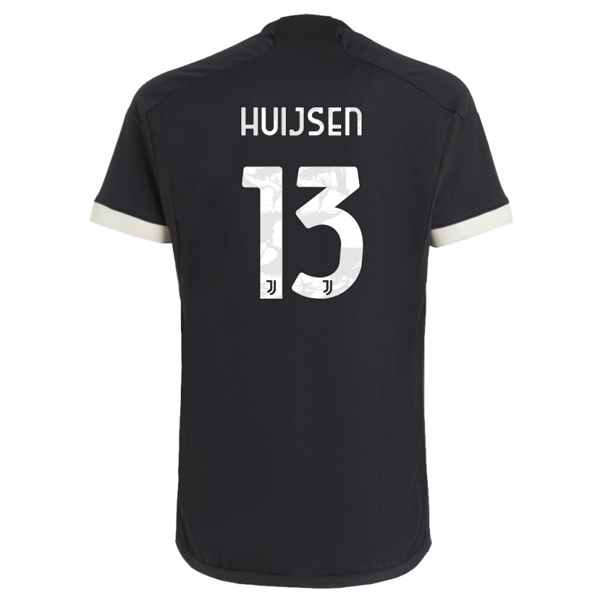 Børn Dean Huijsen #13 Sort Tredje Sæt Spillertrøjer 2023/24 Trøje T-Shirt