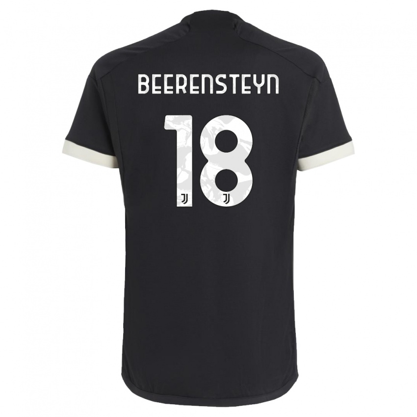 Børn Lineth Beerensteyn #18 Sort Tredje Sæt Spillertrøjer 2023/24 Trøje T-Shirt