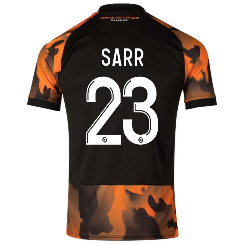 Børn Ismaïla Sarr #23 Sort Orange Tredje Sæt Spillertrøjer 2023/24 Trøje T-Shirt