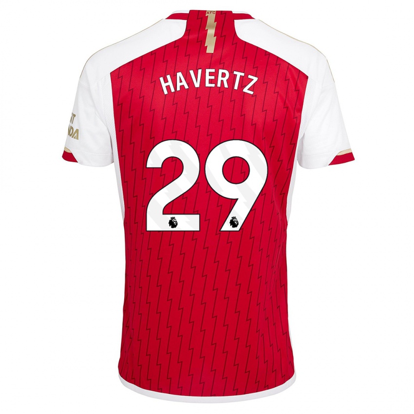 Mænd Kai Havertz #29 Rød Hjemmebane Spillertrøjer 2023/24 Trøje T-Shirt