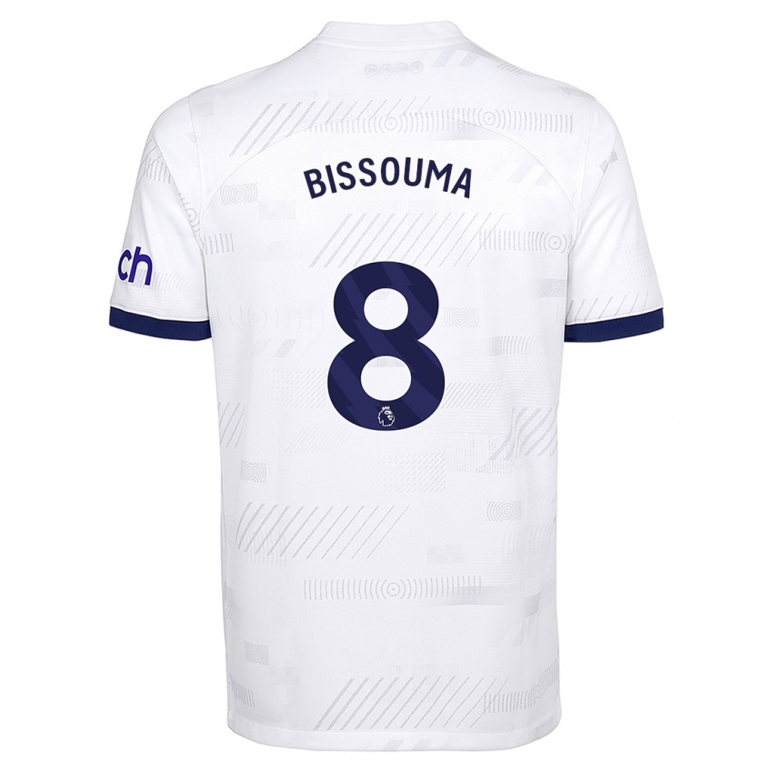 Mænd Yves Bissouma #8 Hvid Hjemmebane Spillertrøjer 2023/24 Trøje T-Shirt