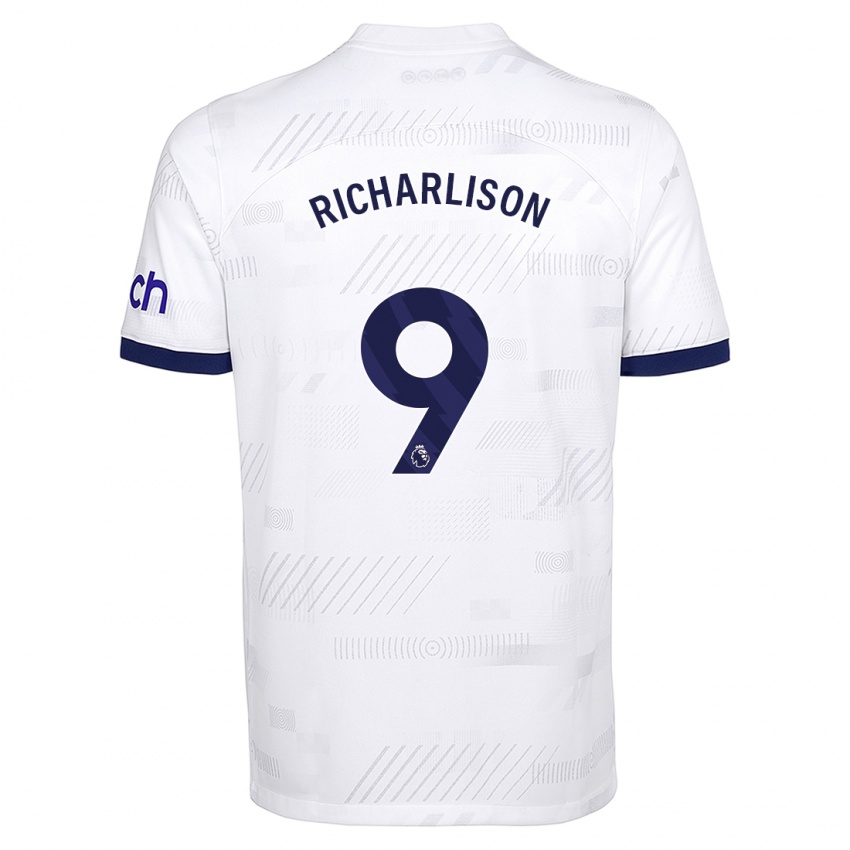 Mænd Richarlison #9 Hvid Hjemmebane Spillertrøjer 2023/24 Trøje T-Shirt