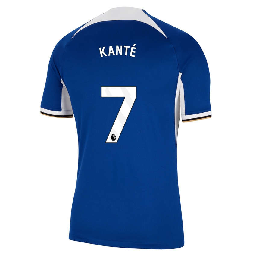 Mænd N'golo Kante #7 Blå Hjemmebane Spillertrøjer 2023/24 Trøje T-Shirt