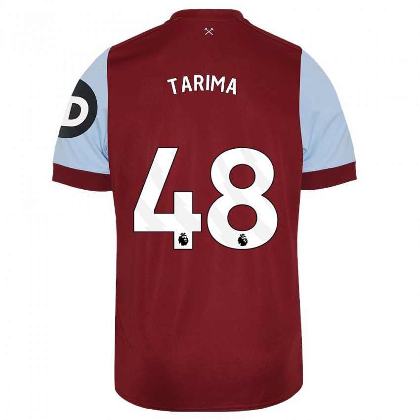 Mænd Sean Tarima #48 Rødbrun Hjemmebane Spillertrøjer 2023/24 Trøje T-Shirt
