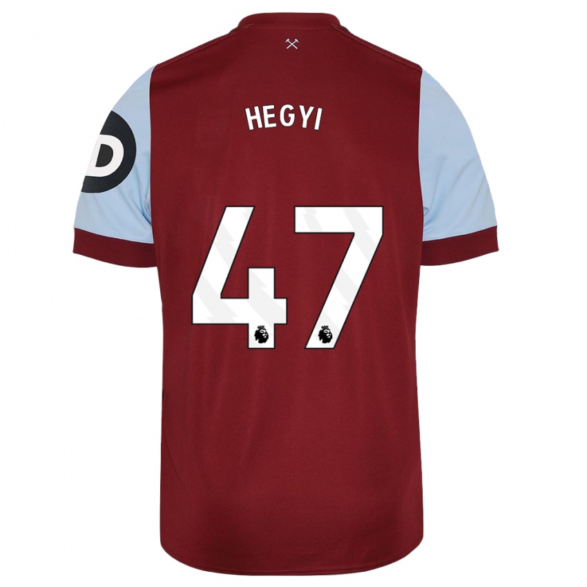 Mænd Krisztian Hegyi #47 Rødbrun Hjemmebane Spillertrøjer 2023/24 Trøje T-Shirt