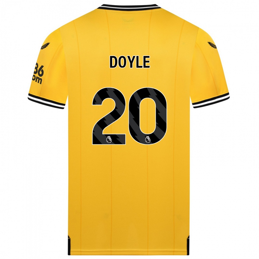 Mænd Tommy Doyle #20 Gul Hjemmebane Spillertrøjer 2023/24 Trøje T-Shirt