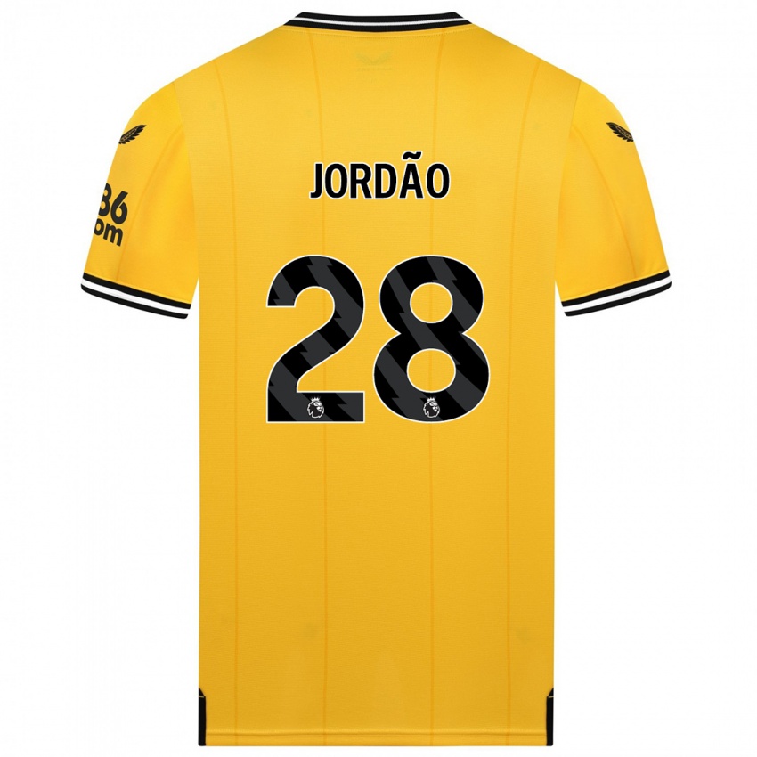 Mænd Bruno Jordão #28 Gul Hjemmebane Spillertrøjer 2023/24 Trøje T-Shirt