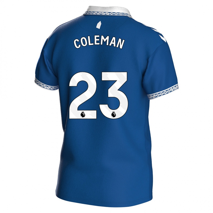 Mænd Seamus Coleman #23 Kongeblå Hjemmebane Spillertrøjer 2023/24 Trøje T-Shirt