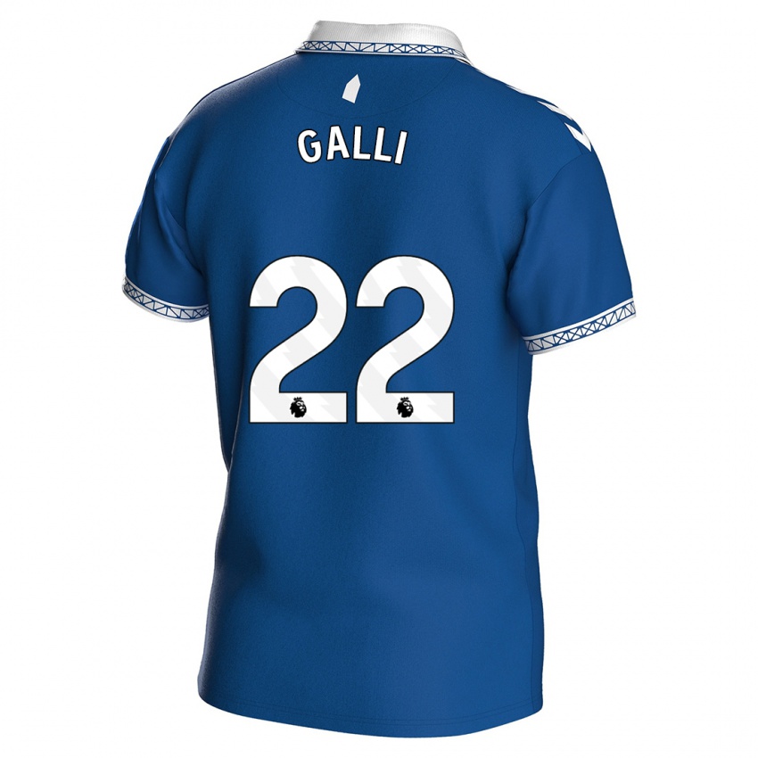 Mænd Aurora Galli #22 Kongeblå Hjemmebane Spillertrøjer 2023/24 Trøje T-Shirt