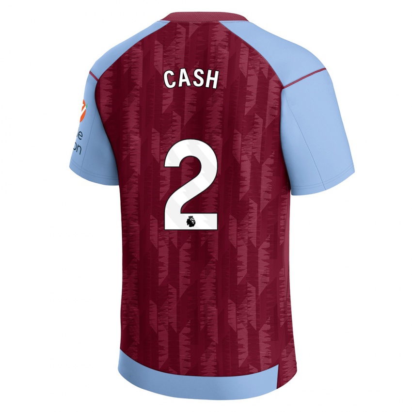 Mænd Matty Cash #2 Klaret Blå Hjemmebane Spillertrøjer 2023/24 Trøje T-Shirt