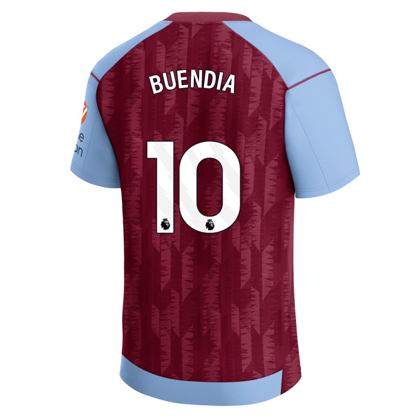 Mænd Emiliano Buendia #10 Klaret Blå Hjemmebane Spillertrøjer 2023/24 Trøje T-Shirt