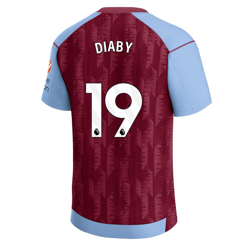 Mænd Moussa Diaby #19 Klaret Blå Hjemmebane Spillertrøjer 2023/24 Trøje T-Shirt