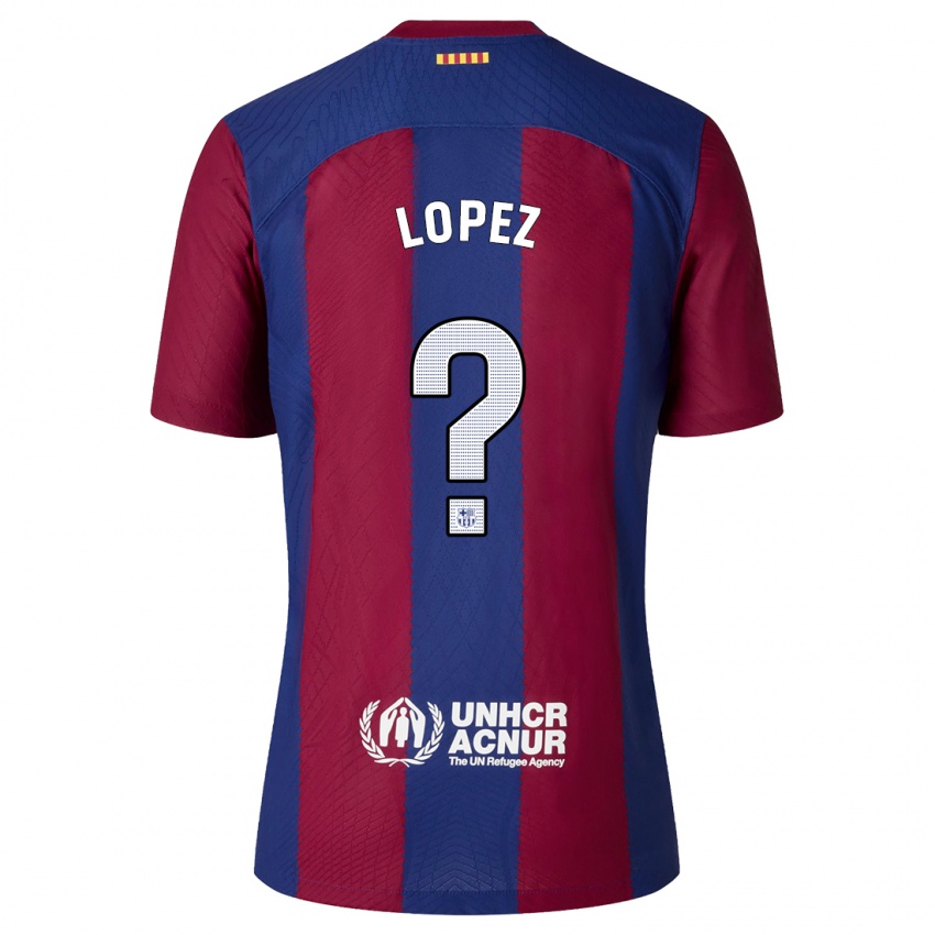 Mænd Pablo Lopez #0 Rød Blå Hjemmebane Spillertrøjer 2023/24 Trøje T-Shirt
