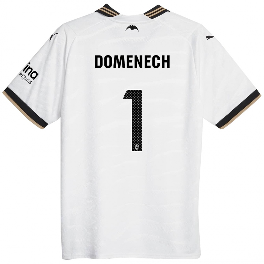 Mænd Jaume Domenech #1 Hvid Hjemmebane Spillertrøjer 2023/24 Trøje T-Shirt