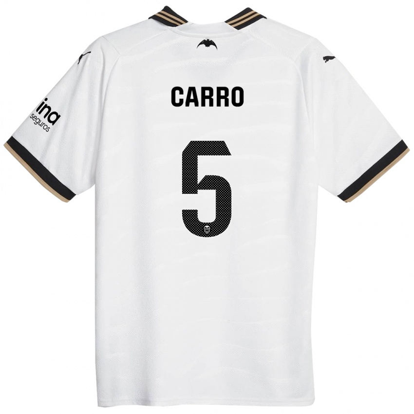 Mænd Marta Carro #5 Hvid Hjemmebane Spillertrøjer 2023/24 Trøje T-Shirt