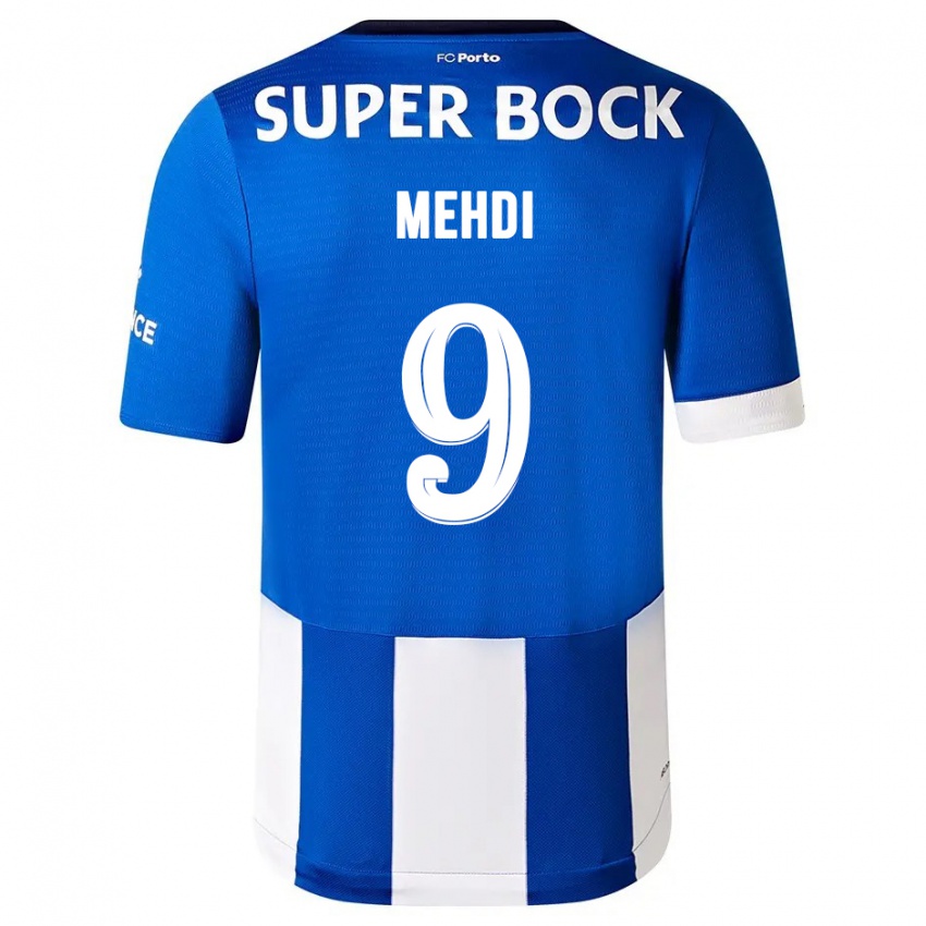 Mænd Mehdi Taremi #9 Blå Hvid Hjemmebane Spillertrøjer 2023/24 Trøje T-Shirt