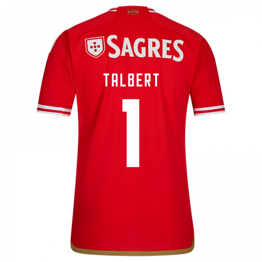 Mænd Katelin Talbert #1 Rød Hjemmebane Spillertrøjer 2023/24 Trøje T-Shirt