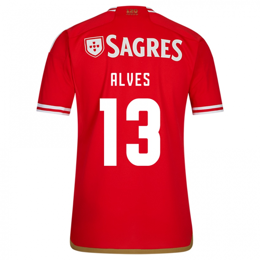 Mænd Lucia Alves #13 Rød Hjemmebane Spillertrøjer 2023/24 Trøje T-Shirt