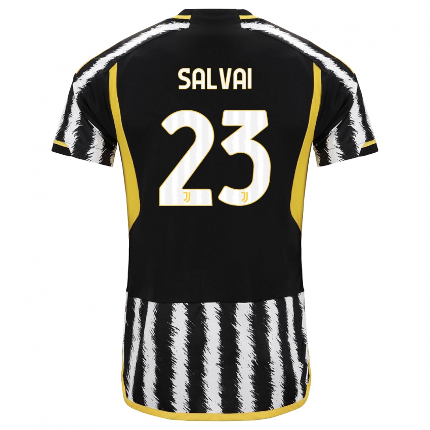 Mænd Cecilia Salvai #23 Sort Hvid Hjemmebane Spillertrøjer 2023/24 Trøje T-Shirt