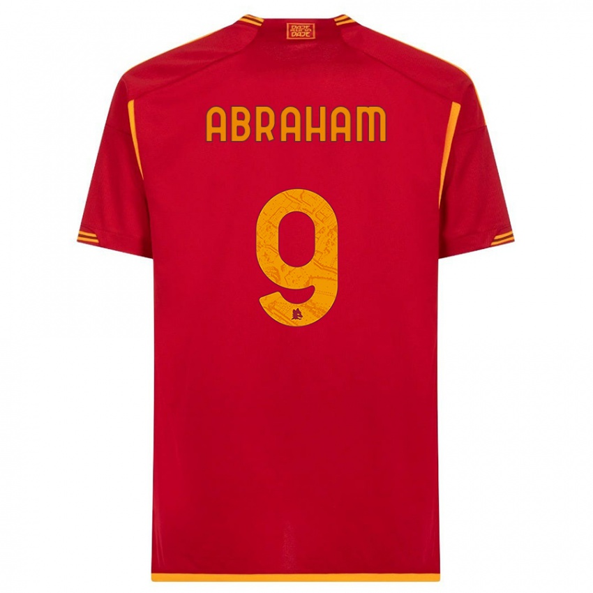 Mænd Tammy Abraham #9 Rød Hjemmebane Spillertrøjer 2023/24 Trøje T-Shirt